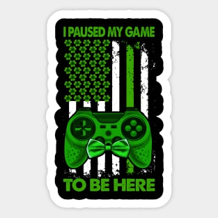 Shamrock Irish Flag Gamer Video Game Controller St Patricks Sticker